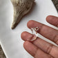 Clear Quartz Crescent Moon Crystal Charm