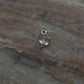 Butterfly Charm with Clear Quartz Crystal Pendant