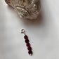 Handmade Garnet Charm for Jewelry