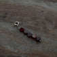 Elegant Garnet Crystal Charm for Jewelry