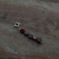 Deep Red Garnet Charm Pendant