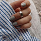 Minimalist Rectangular Adjustable Silver Ring
