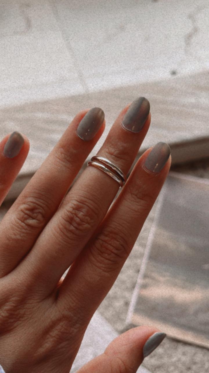 Chic adjustable silver ring with double stack design for a unique look