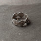 Elegant Flower Silver Ring for Mid or Little Finger