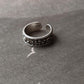 Charming star moon silver ring for mid or little finger