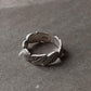 Charming Leafy Silver Ring for Mid or Little Finger