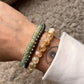 Crystal Bracelet for Abundance and Prosperity - Citrine, Pyrite, Green Aventurine