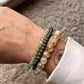 Abundance Money Combo Crystal Bracelet with Citrine, Pyrite, and Green Aventurine