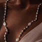 Charming Fresh Water Pearls Silver Necklace 925