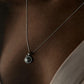Charming sun face pendant in sterling silver