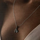 Silver Necklace with Music-Themed Charm