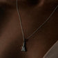 Sterling silver guitar pendant necklace