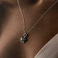 Timeless crab 2 silver pendant on a sleek chain necklace