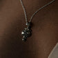 Elegant silver necklace featuring a charming crab 3 pendant