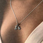 Elegant Cycle 2 silver necklace with unique, detailed pendant