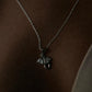 Zodiac Pisces fish 1 silver necklace