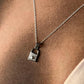Sterling Silver Lock 3 Necklace for Bold Style 