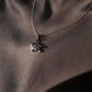 Elegant Fish 7 silver necklace with intricate fish-inspired design