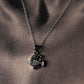 Elegant silver Pisces zodiac symbol necklace