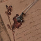 925 sterling silver Pisces zodiac fish necklace