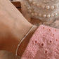 Minimalist Cable Dot Silver Bracelet
