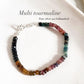 AA Multi Tourmaline 5MM Natural Crystal Bracelet