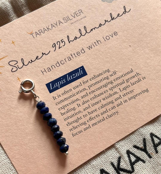 Lapis Lazuli 8 Stone Crystal Charm