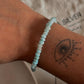 Faceted Larimar Crystal Bracelet for Serenity