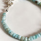 Silver Larimar Bracelet for Healing and Tranquility