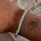 Natural Larimar Crystal Bracelet with Silver