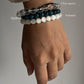 Clear Quartz Diamond Cut Selenite Apatite Bracelet