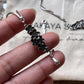 Handcrafted floral drop silver anklet with graceful, blooming flower motifs