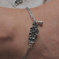 Versatile floral drop silver anklet ideal for casual or formal wear