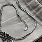 Sophisticated floral drop silver anklet with a polished and refined finish