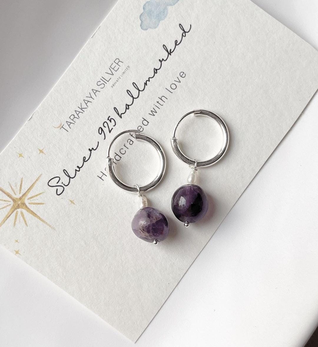 Amethyst Earrings for Peace and Calm