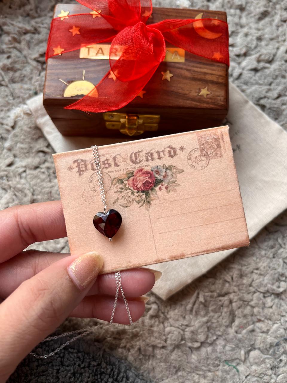Garnet Necklace for Self-Love and Healing
