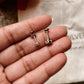 5MM Pink CZ Heart Stud Earrings in Sterling Silver
