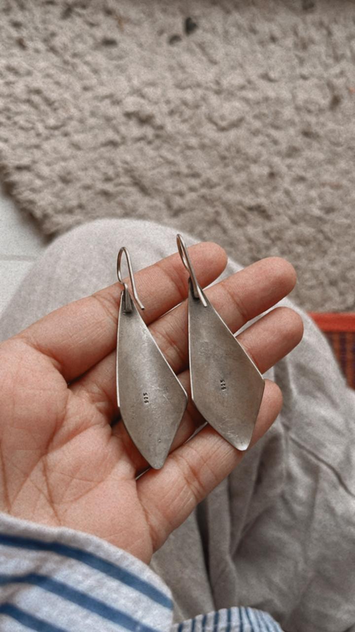 925 sterling silver tribal Rawa hook design earrings