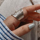 Handcrafted Bohemian Sun Mandala Adjustable Silver 925 Ring