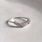 Elegant Moonstone Crown Stone Silver Ring