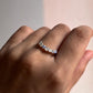 Handcrafted Moonstone Crown Stone Ring in Sterling Silver