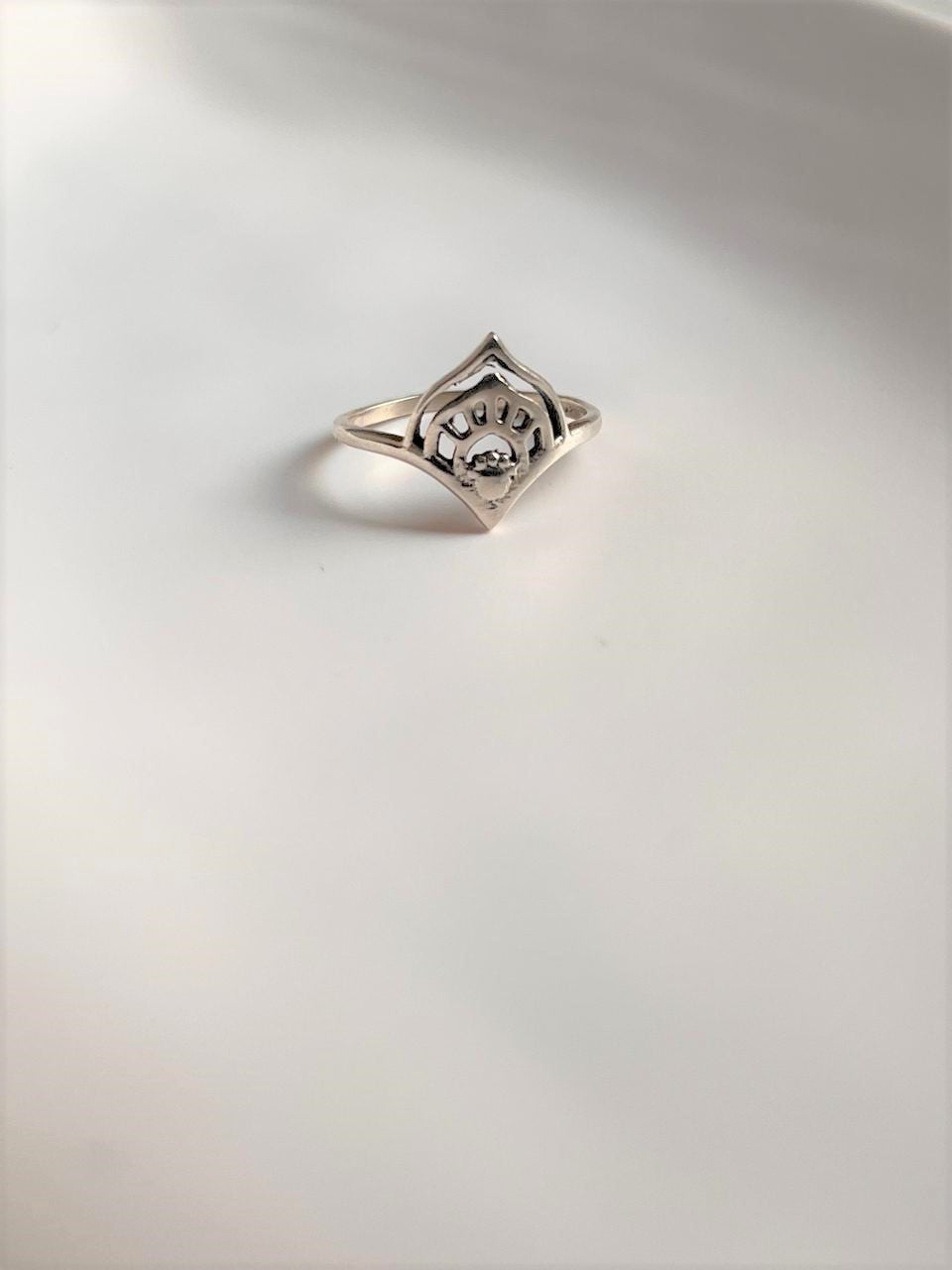 Charming Mandala Piece Silver Ring for Everyday Wear