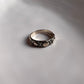 Elegant tribal Rawa dot design silver band ring