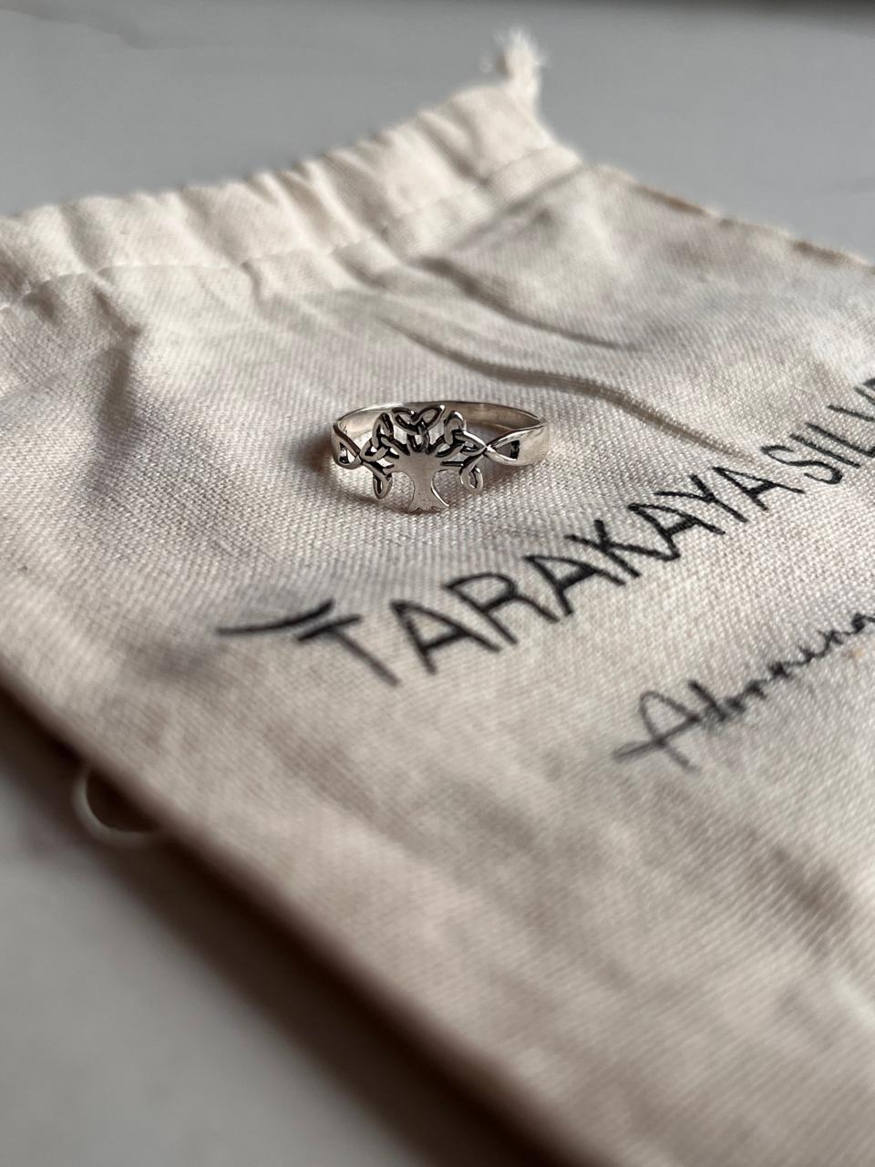 925 sterling silver Tree of Life ring