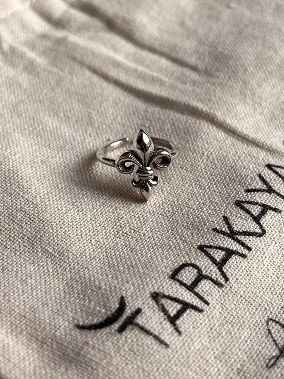 Tiny Fleur-De-Lis sterling silver ring