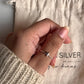 Plain Small Star Silver Ring