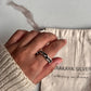 Elegant handcrafted silver 925 ring featuring a chunky twist braided design