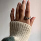 Modern chunky twist braided handcrafted silver 925 ring