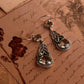 Peridot & Green Amethyst Vintage Style Silver Earrings