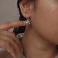 Sterling Silver Moonstone Big Sunflower Earrings for a Nature-Inspired Look